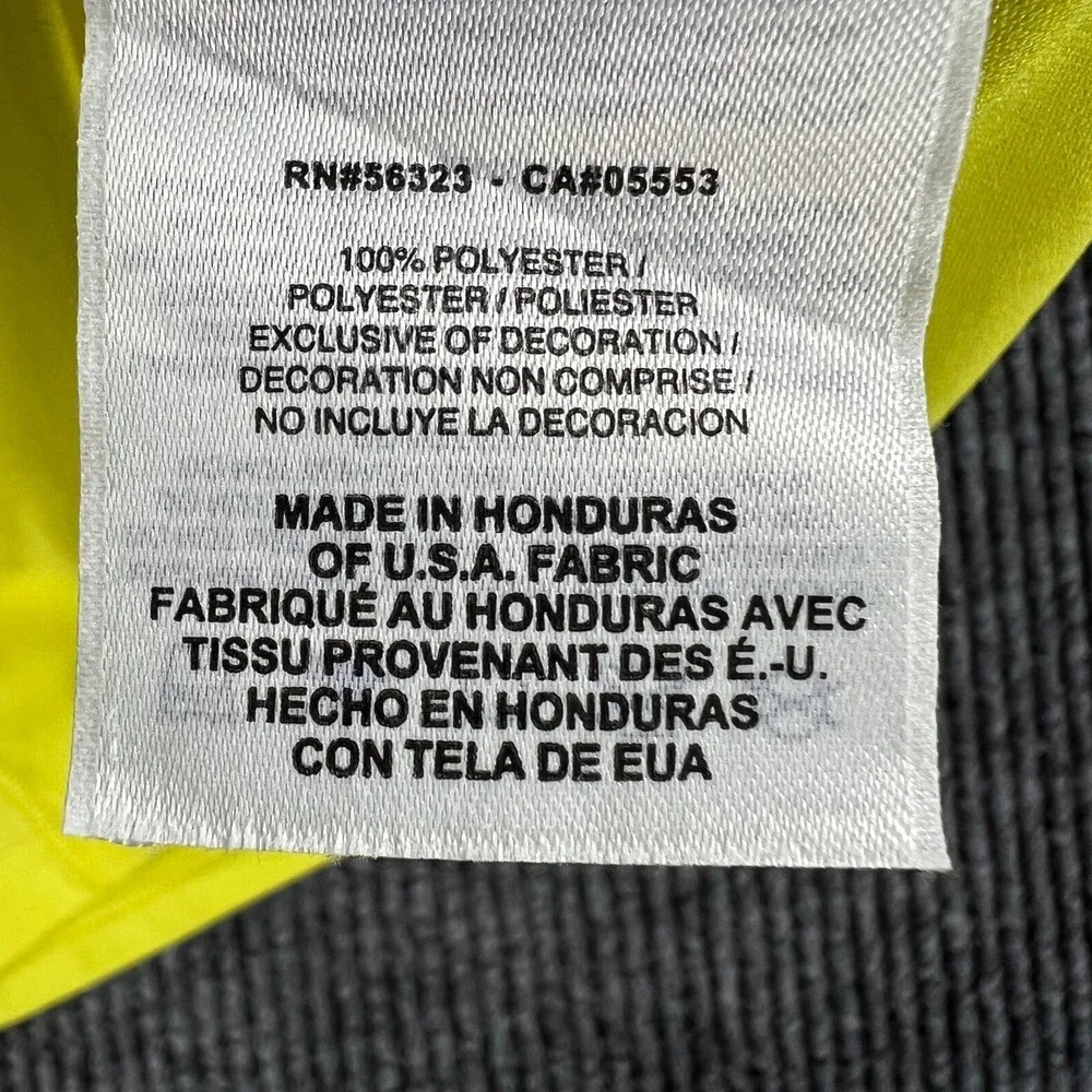 Nike Shirt Dri Fit Womens‎ Small Yellow Short Sleeve V Neck Regular Fit Gym Run